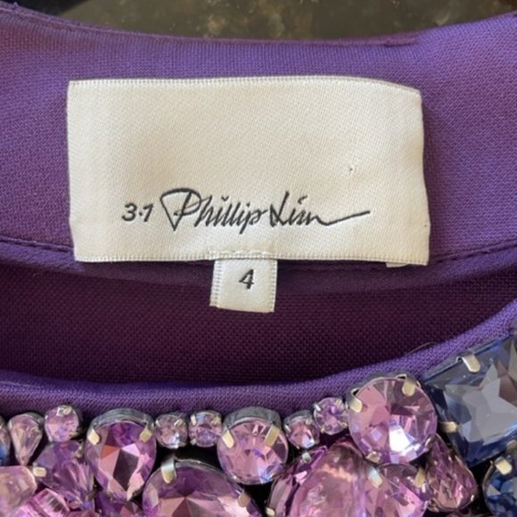 3.1 Phillip Lim Boxy Scuba Top with Embellishments - Picture 6 of 9